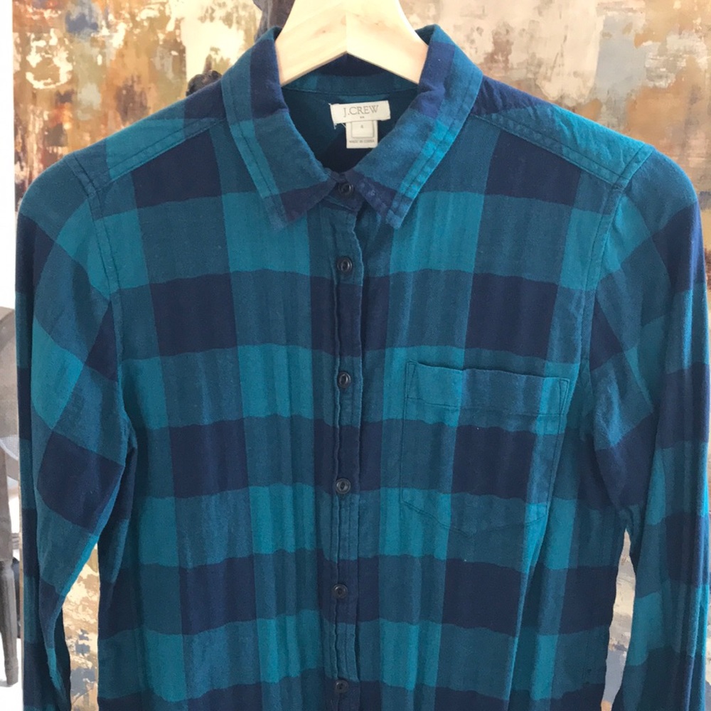J. Crew Plaid Button Down